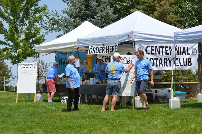 Attendees could purchase refreshments from the Centennial Rotary Club during the free concert on July 31, 2022.